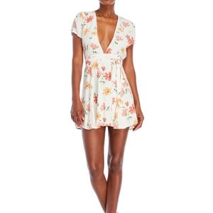 gold corset mini dress Molten gold chiffon corset mini dress fastened with embroidered bretel